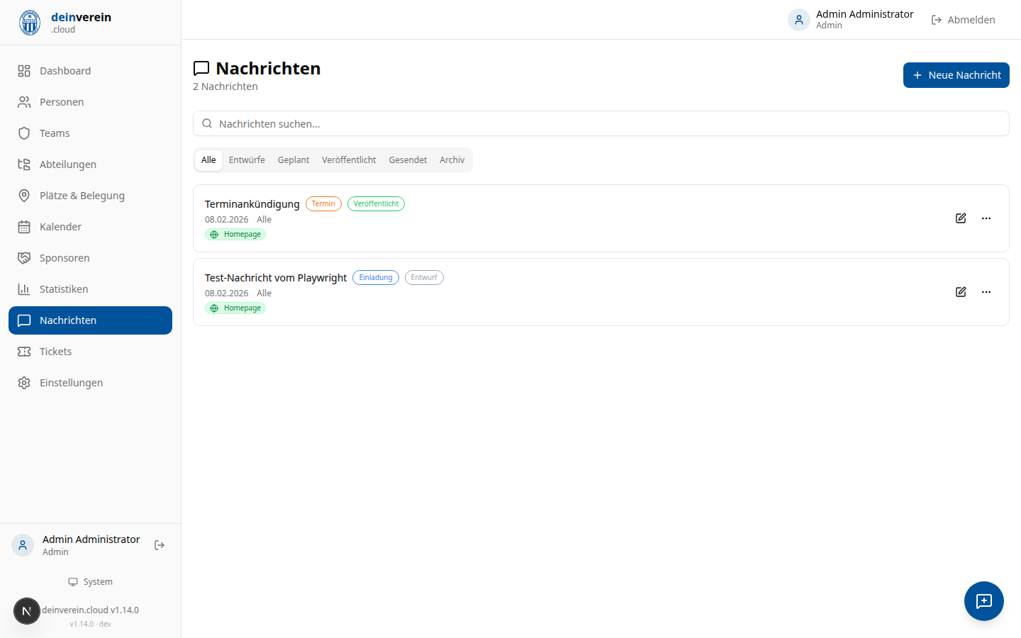 Nachrichten-System